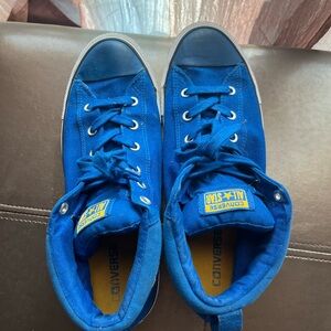 SEND OFFERS Blue High Top Converse